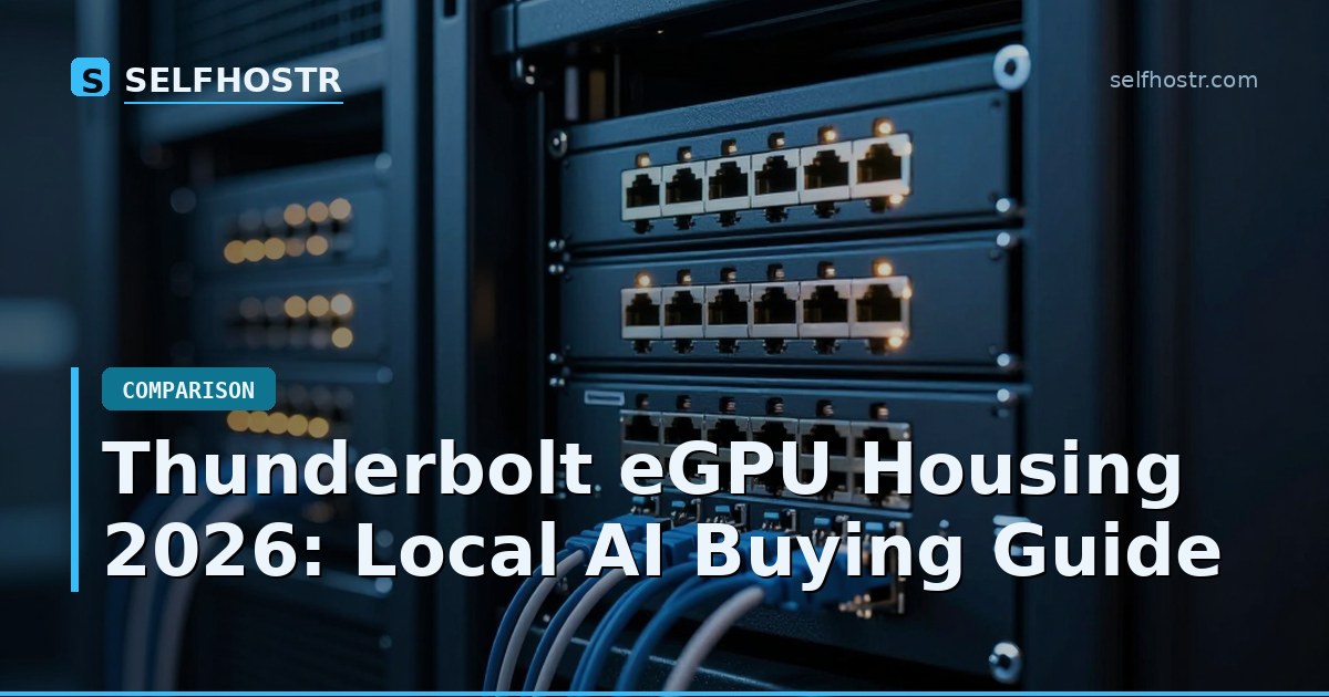 Thunderbolt eGPU Housing 2026: Local AI Buying Guide