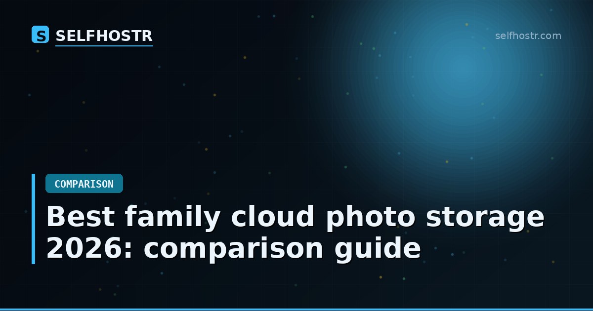 Best family cloud photo storage 2026: comparison guide