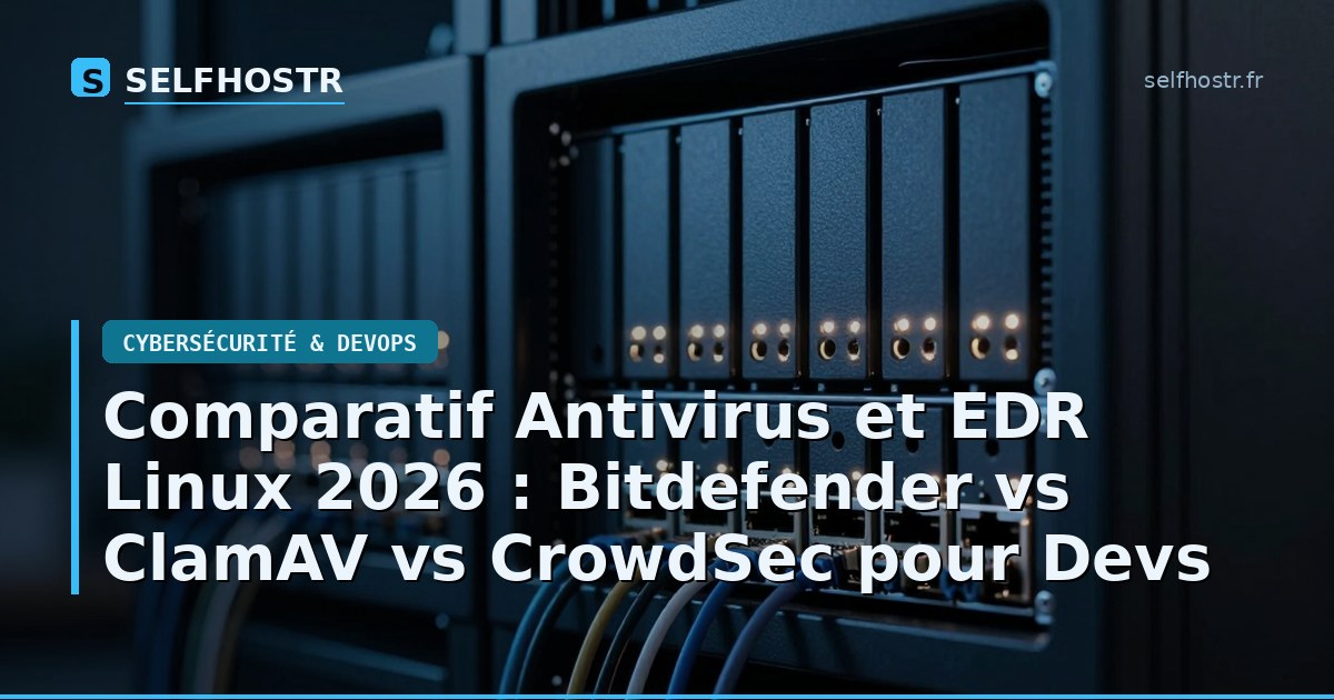 2026 Linux Antivirus & EDR Comparison: Bitdefender vs ClamAV vs CrowdSec for Devs