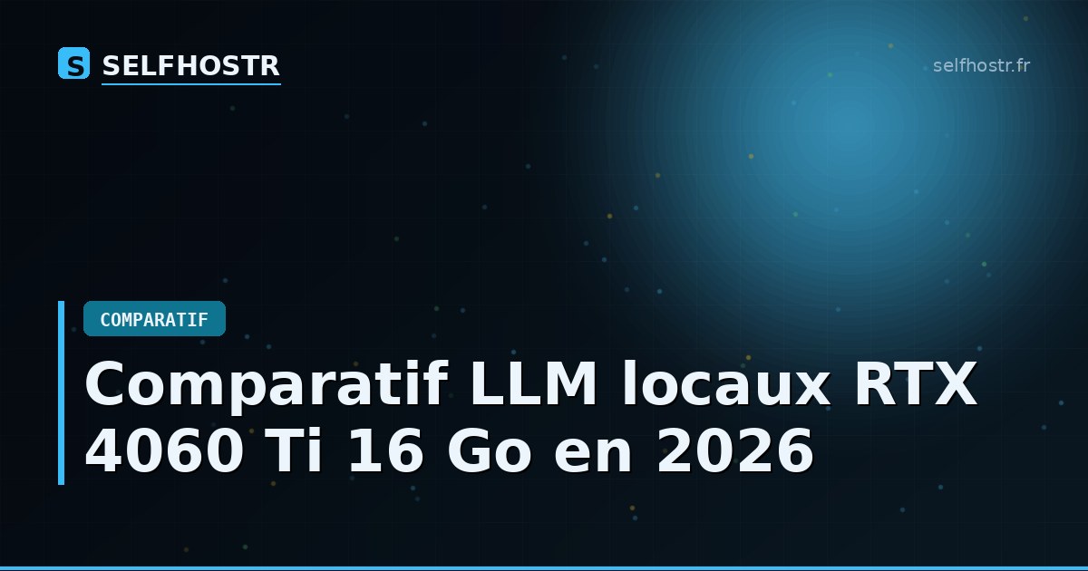 Local LLM Comparison on RTX 4060 Ti 16 GB in 2026