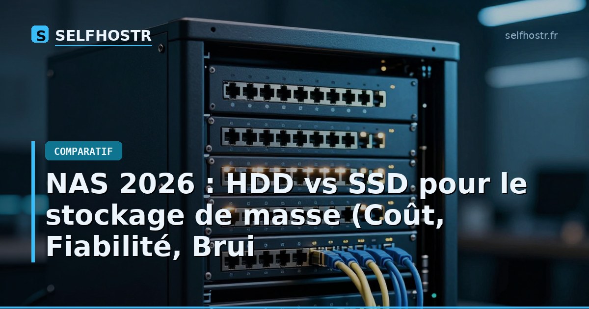 NAS 2026: HDD vs SSD for Mass Storage (Cost, Reliability, Noise)