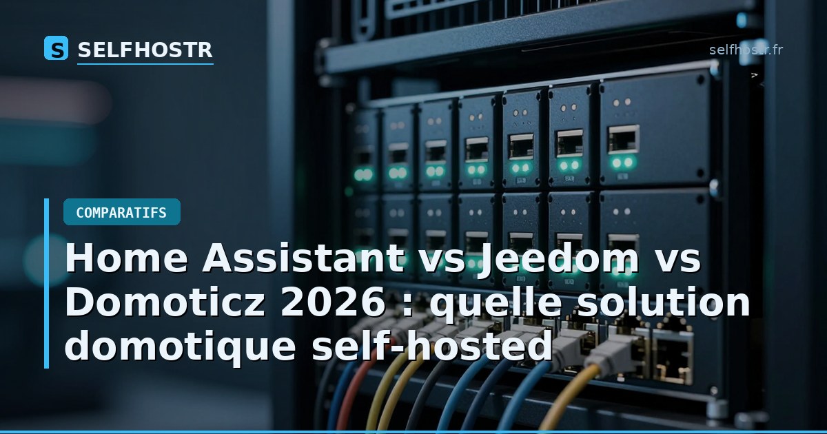 Home Assistant vs Jeedom vs Domoticz 2026: Best Self-Hosted Home Automation