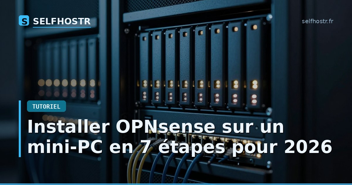 Install OPNsense on a Mini-PC in 7 Steps for 2026