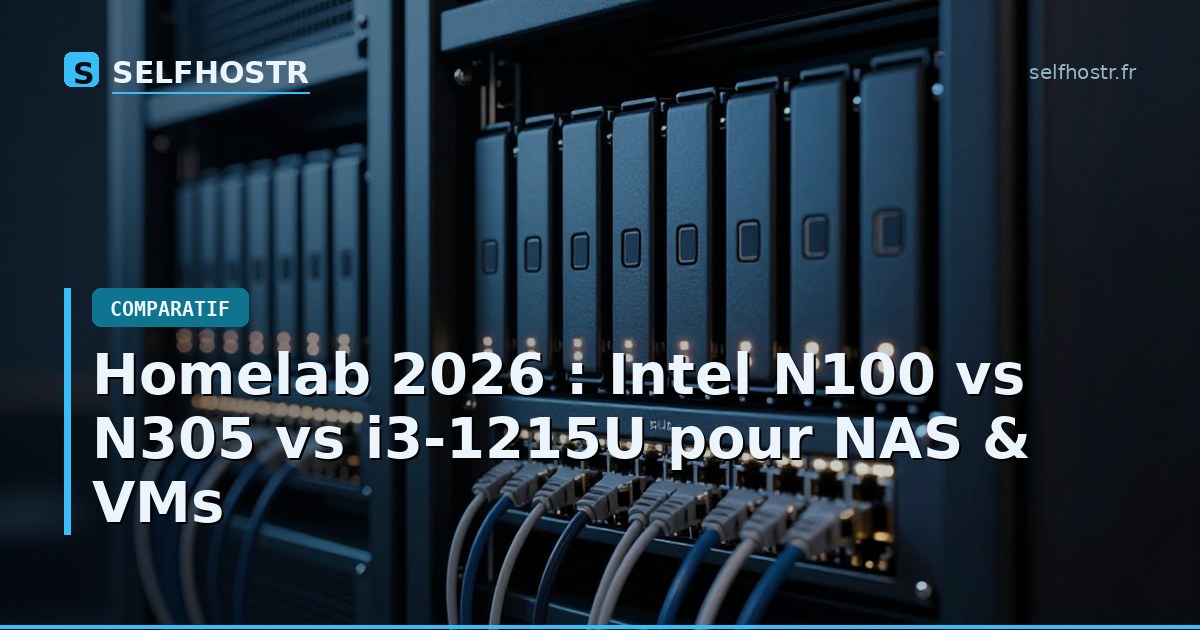 Homelab 2026: Intel N100 vs N305 vs i3-1215U for NAS & VMs