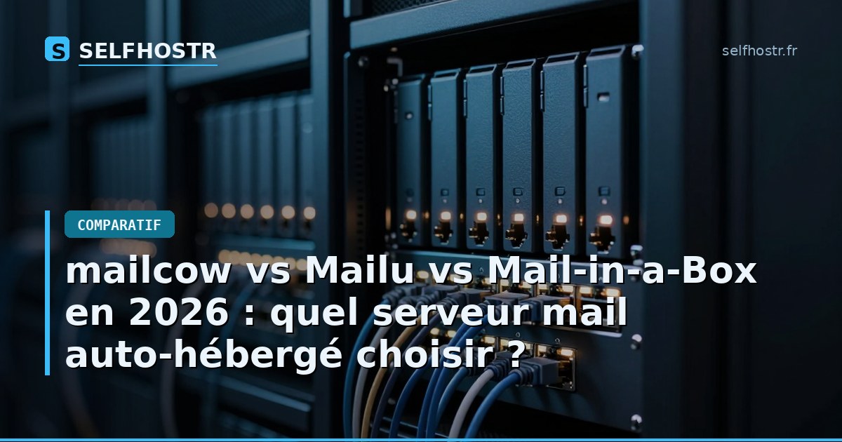 mailcow vs Mailu vs Mail-in-a-Box in 2026: Which Self-Hosted Mail Server to Choose?