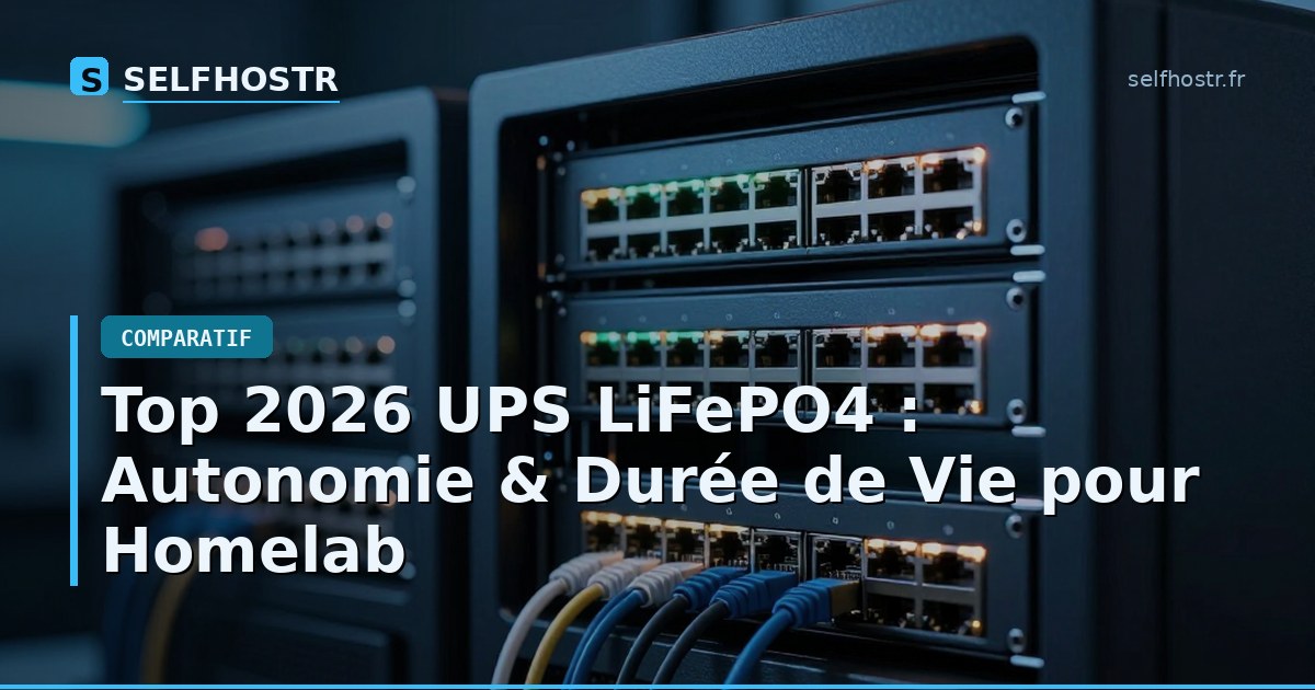 Top 2026 LiFePO4 UPS: Autonomy & Lifespan for Homelab