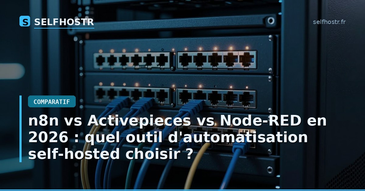 n8n vs Activepieces vs Node-RED in 2026: Which Self-Hosted Automation Tool to Choose?