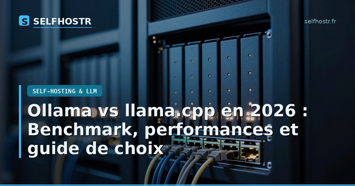 Ollama vs llama.cpp in 2026: Benchmark, Performance, and Choice Guide