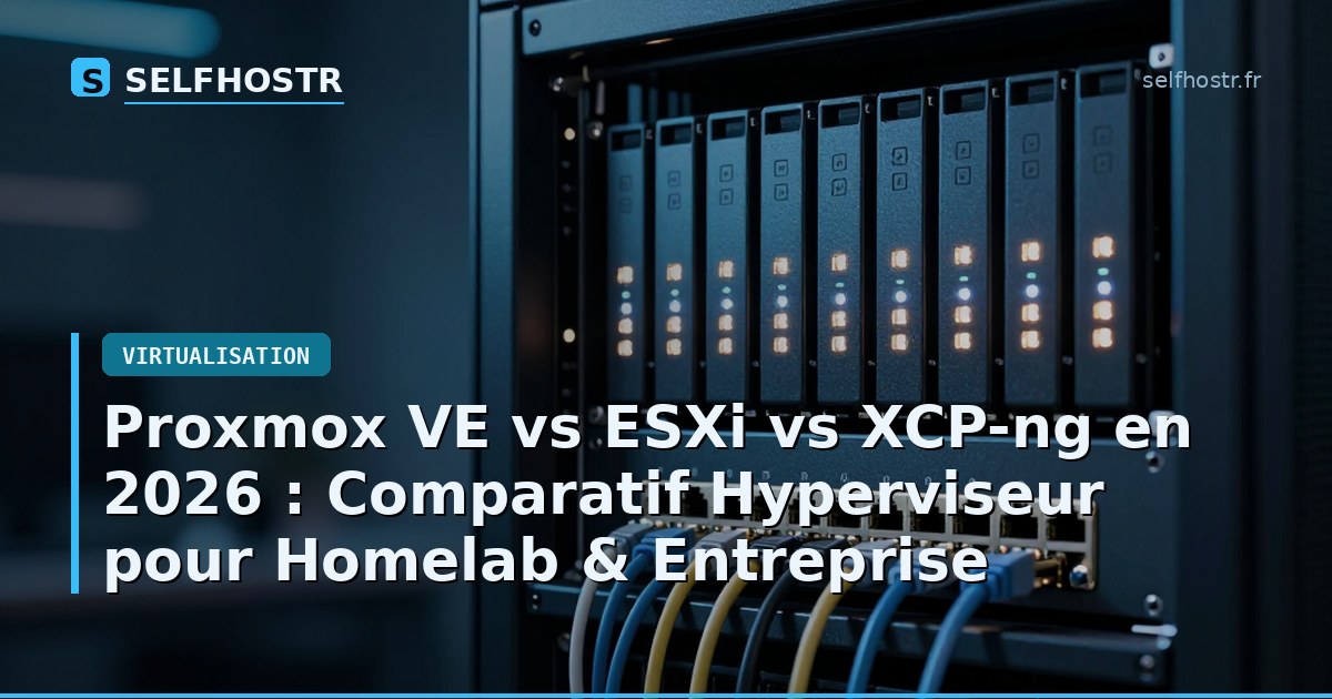 Proxmox VE vs ESXi vs XCP-ng in 2026: Hypervisor Comparison for Homelab & Enterprise