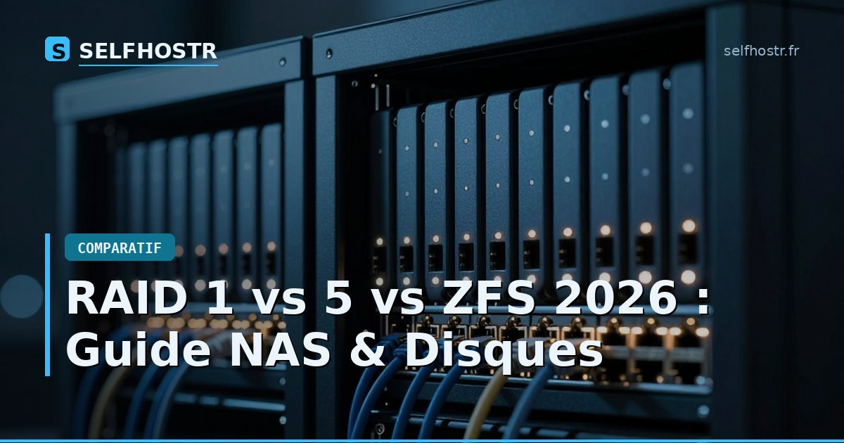 RAID 1 vs 5 vs ZFS 2026: NAS & HDD Guide