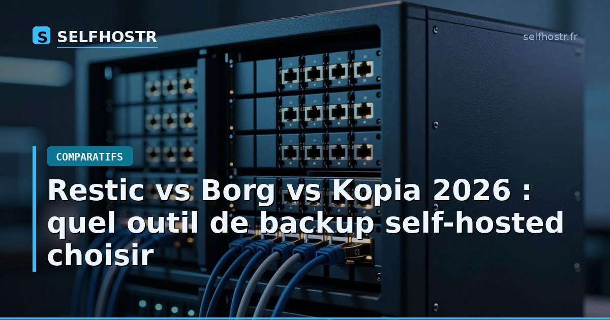 Restic vs Borg vs Kopia 2026: Choosing the Best Self-Hosted Backup Tool