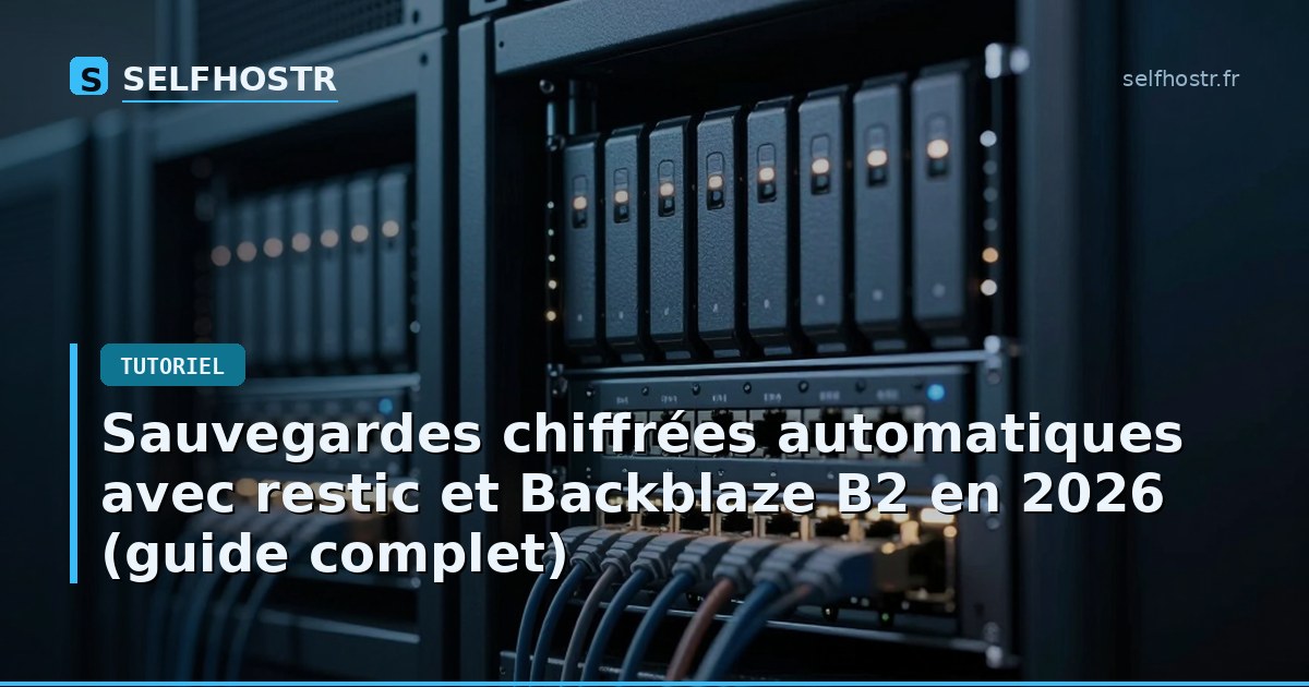 Automated Encrypted Backups with Restic and Backblaze B2 in 2026 (Complete Guide)