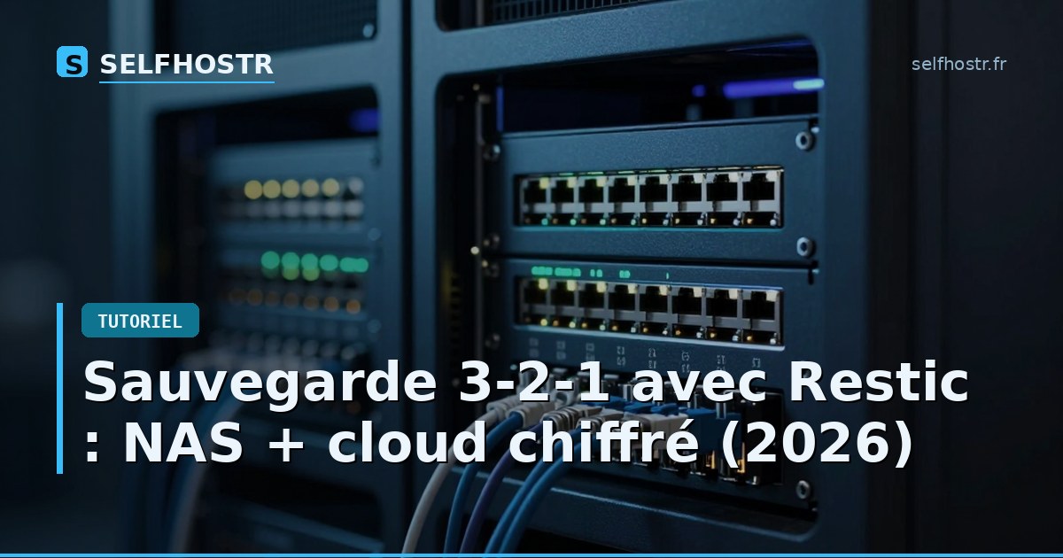 3-2-1 Backup with Restic: NAS + Encrypted Cloud Storage (2026)