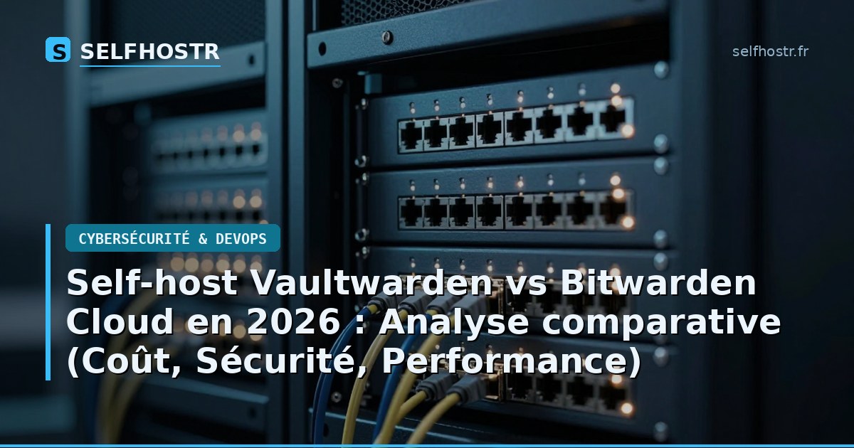 Self-host Vaultwarden vs Bitwarden Cloud in 2026: Comparative Analysis (Cost, Security, Performance)