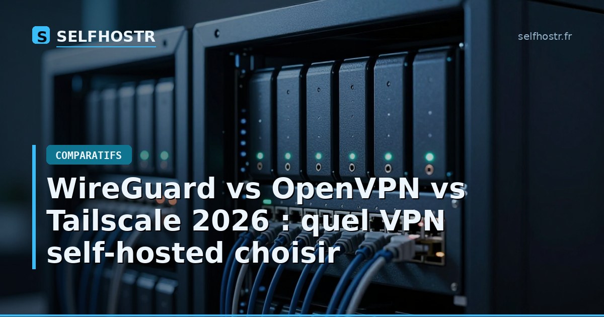 WireGuard vs OpenVPN vs Tailscale 2026: Which Self-Hosted VPN to Choose